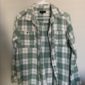 PacSun Green Plaid Flannel